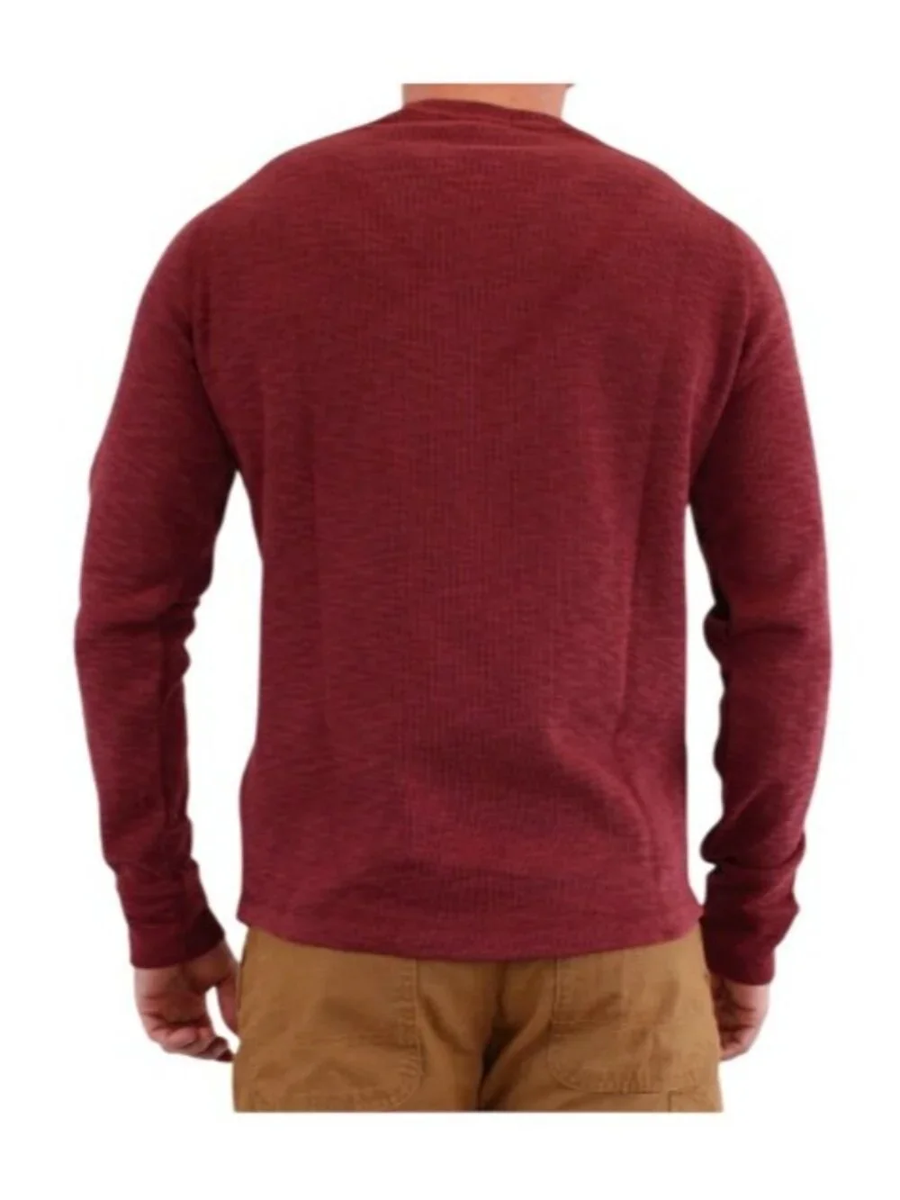 Banana Republic Shirt Men's Large Burgundy Double Knit Crewneck Long Sleeve NWT